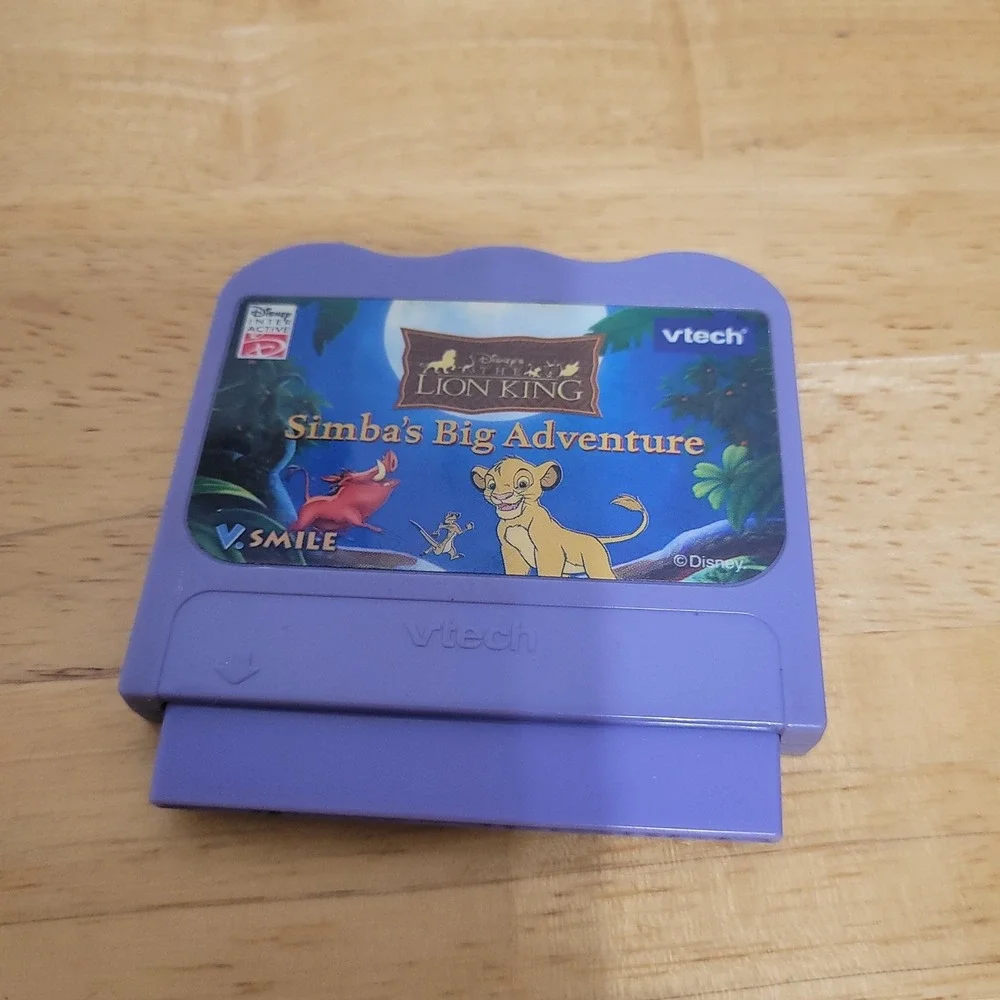 Vtech V.Smile Disney The Lion King Simbas Big Adventure Game Cartridge Purple